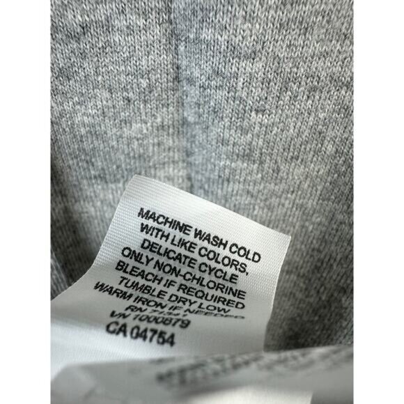 L.L. Bean‎ Rugby Polo Shirt Men sz XL Heather Gray Blue Long Sleeve 1/4 Button - Picture 9 of 9